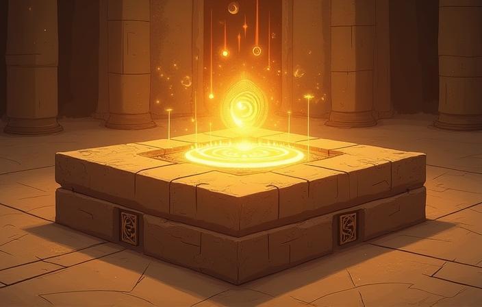 Stylized image representing an altar or tablet for collecting feedback.