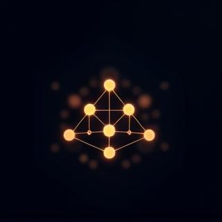 Stylized glyph representing connected data nodes.