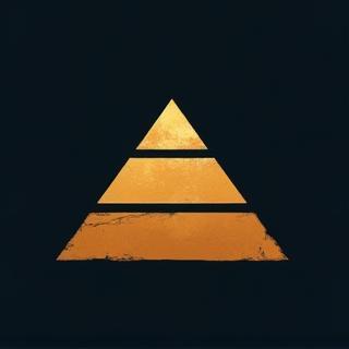 Stylized glyph representing a pyramid.